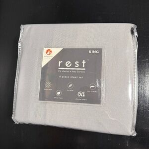 Rest 4 piece sheet set KING